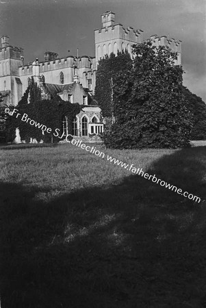 DUNSANY CASTLE FROM S.W. SHOWING MODERN BILLIARD ROOM ADDED ABOUT 1900